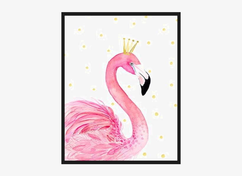 Pink Flamingo With Crown Poster Flamingo Wearing A Crown