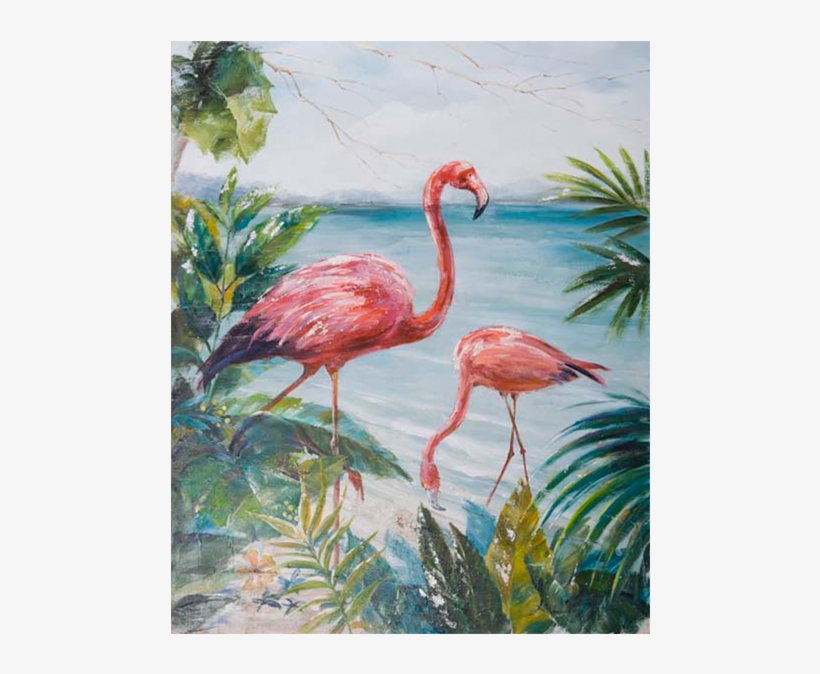 Image For 24x32" Flamingo Painting - Tableau Avec Flamant Rose, transparent png #7838970
