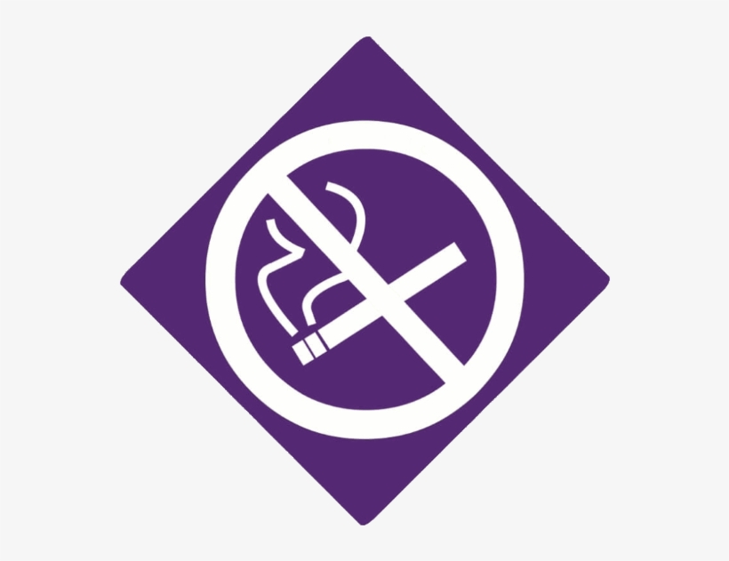 No Smoking - No Smoking Sign In Purple, transparent png #7839793