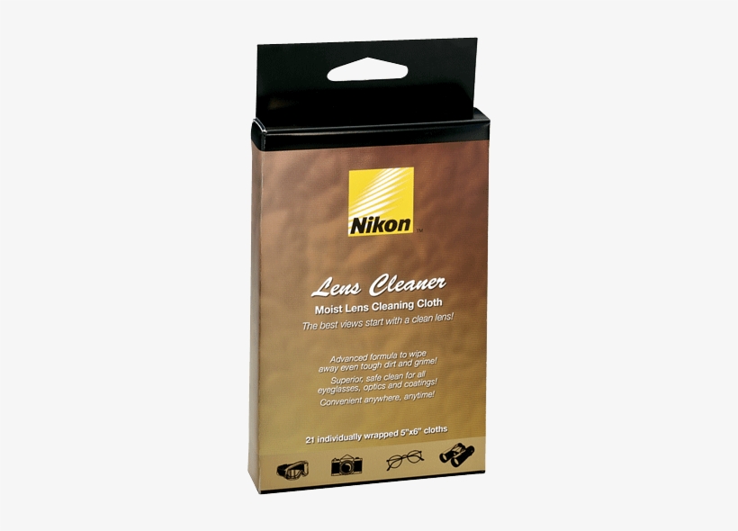 Lens Cleaner Wet Cloth - Nikon, transparent png #7840278