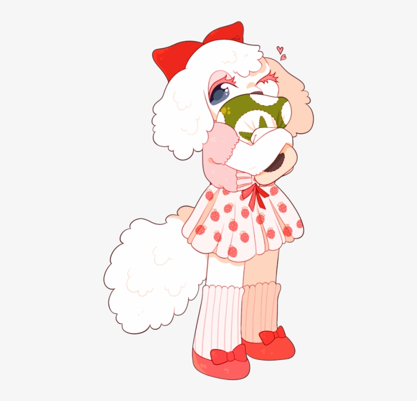Cocker Spaniel Miitopia Flower Red White Clothing Mammal - Cartoon, transparent png #7840816