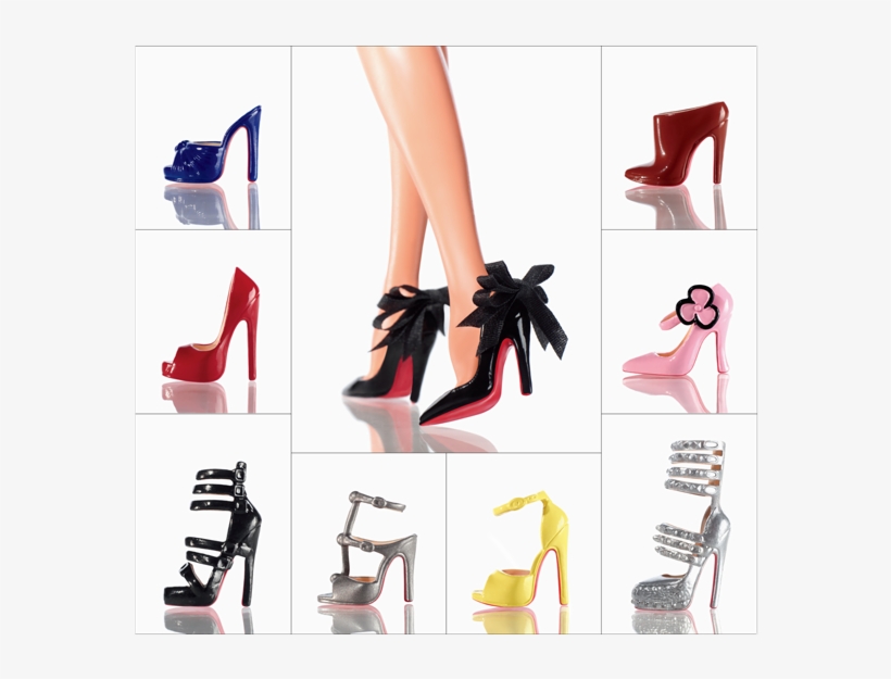 Christian Louboutin Barbie Shoe Pack - Louboutin Barbie Shoes, transparent png #7841423