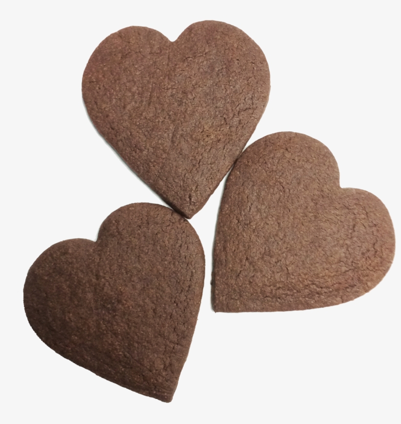 Chocolate Shortbread Hearts - Valentines Day Cookies Png, transparent png #7841576