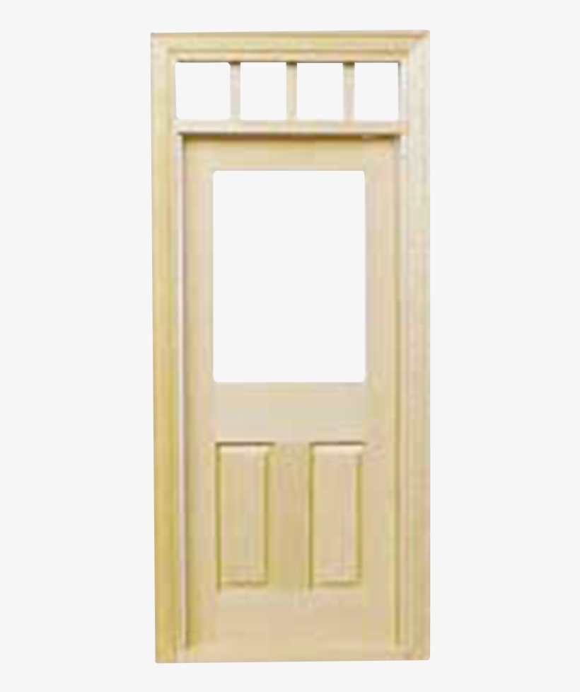 The Traditional 1 Inch Scale Dollhouse Exterior Door - Home Door, transparent png #7841711