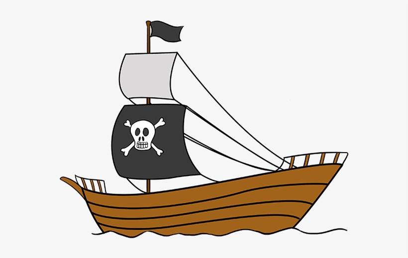 680 X 678 5 - Easy Draw Pirate Ship, transparent png #7842073