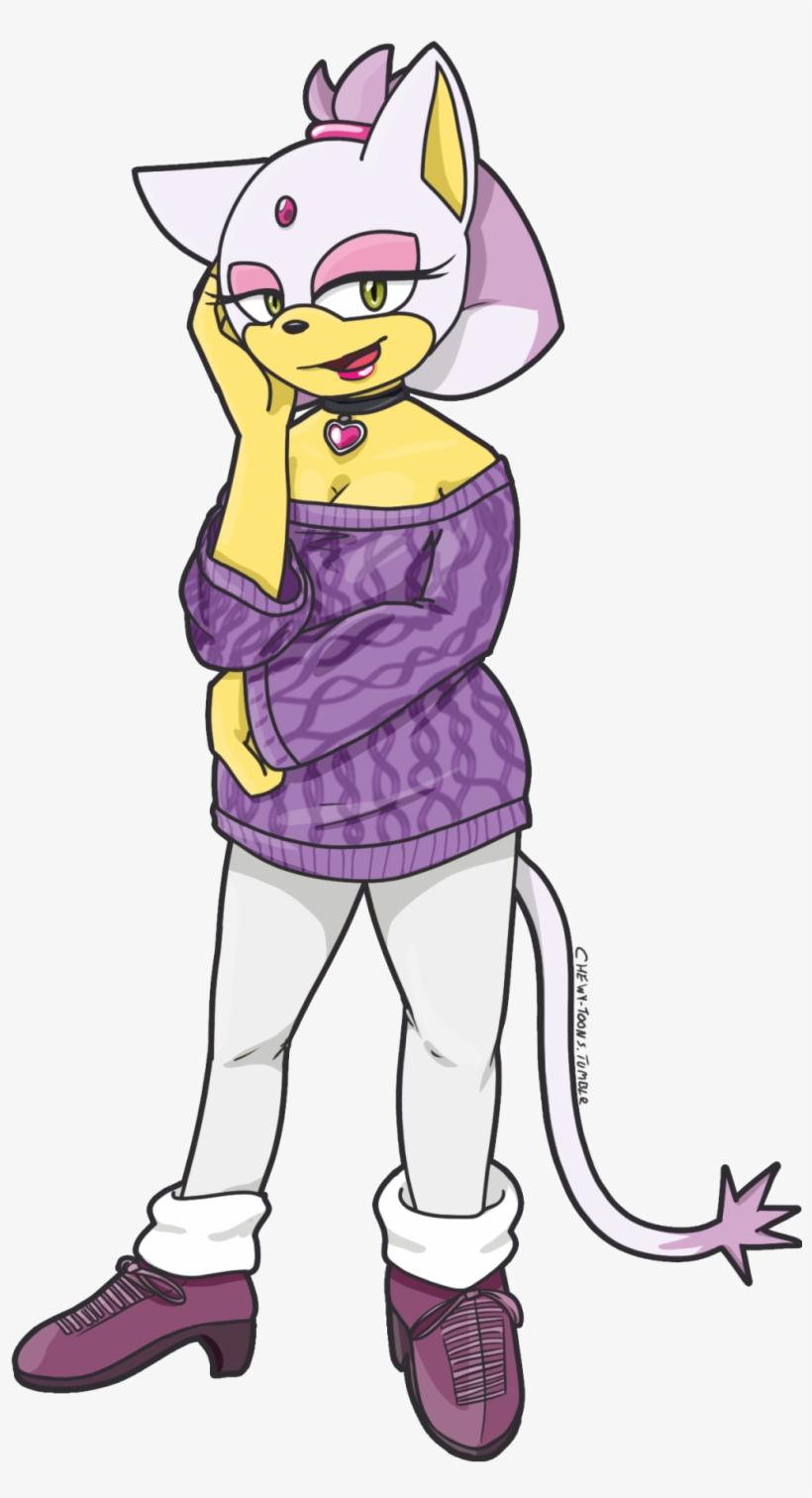 Fusion Of Blaze And Rouge~ I Think She Came Out Pretty - Cartoon, transparent png #7843040