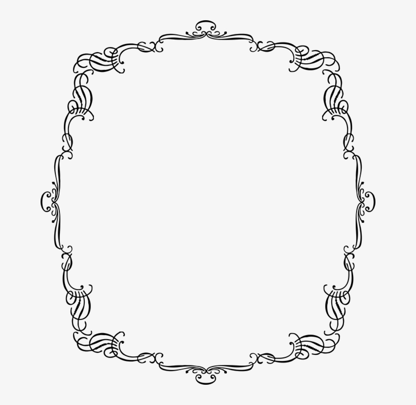 Frame, Vintage, Classic, Retro, French, France - Marcos Para Escribir Vintage, transparent png #7843104