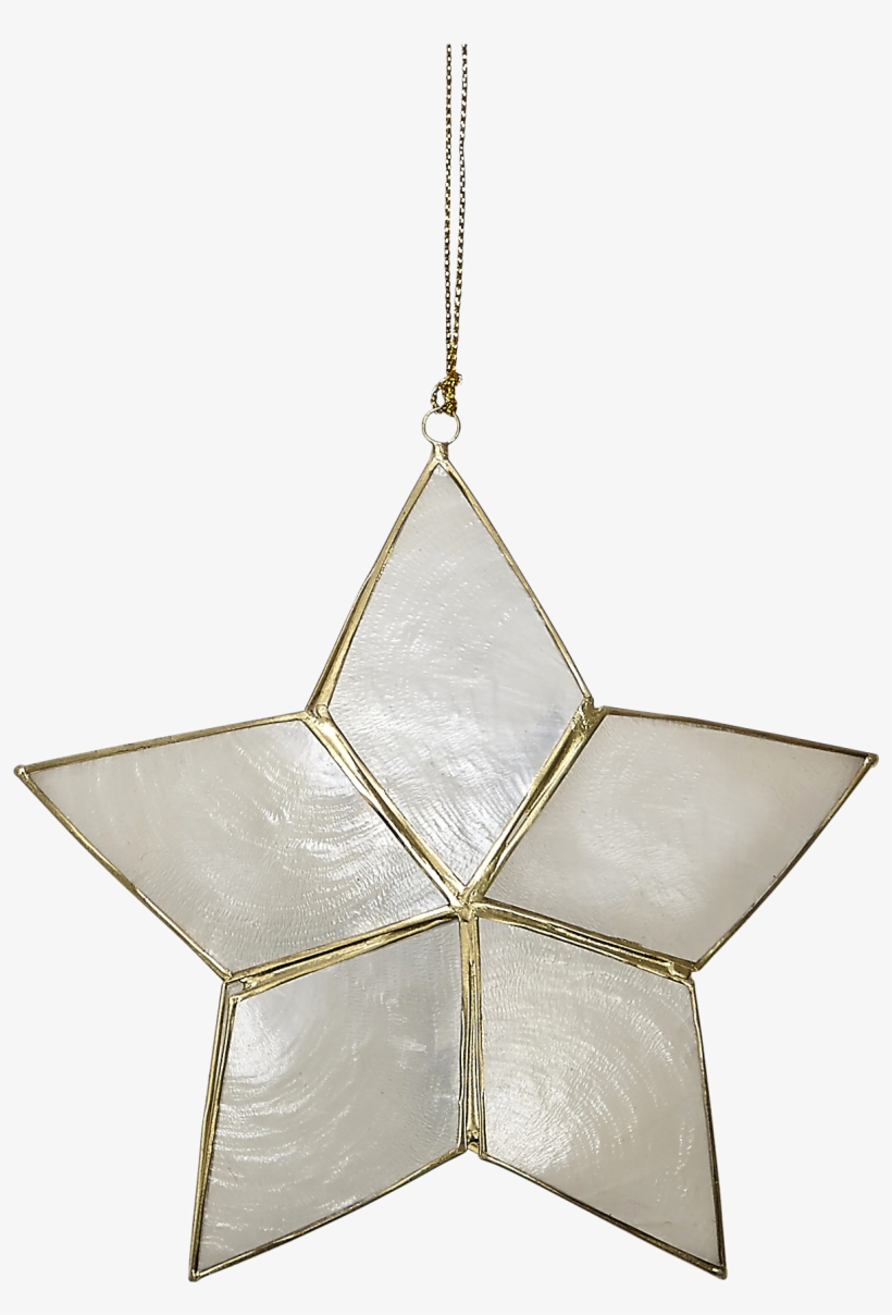 Capiz Star 3d Double Ornament 5x2" - Capiz Star, transparent png #7843268
