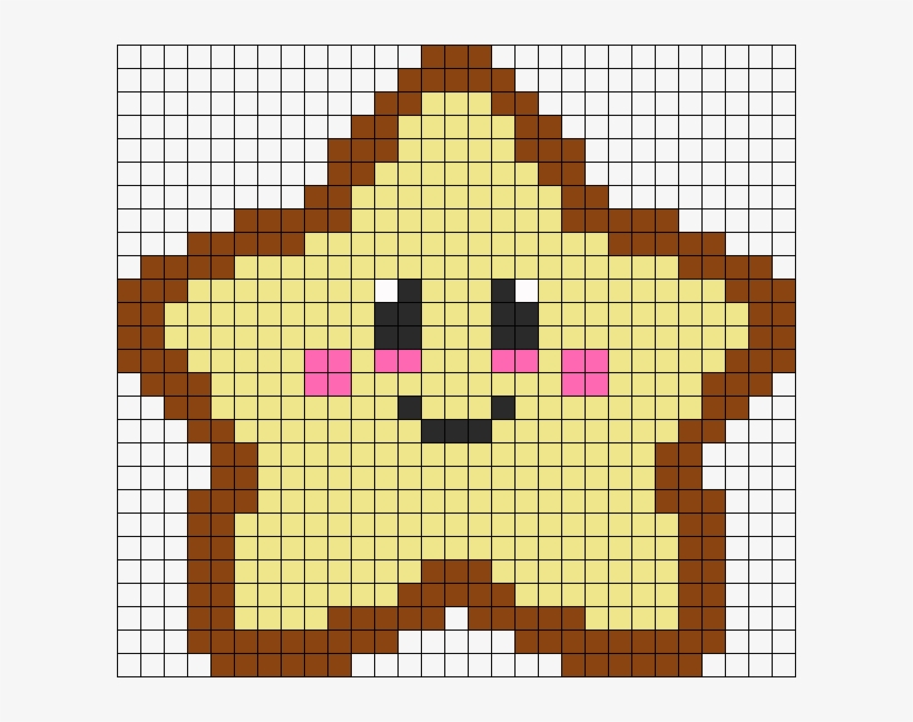 Kawaii Star Perler Bead Pattern Bead Sprite Disegni Pixel Art Animali Free Transparent Png Download Pngkey