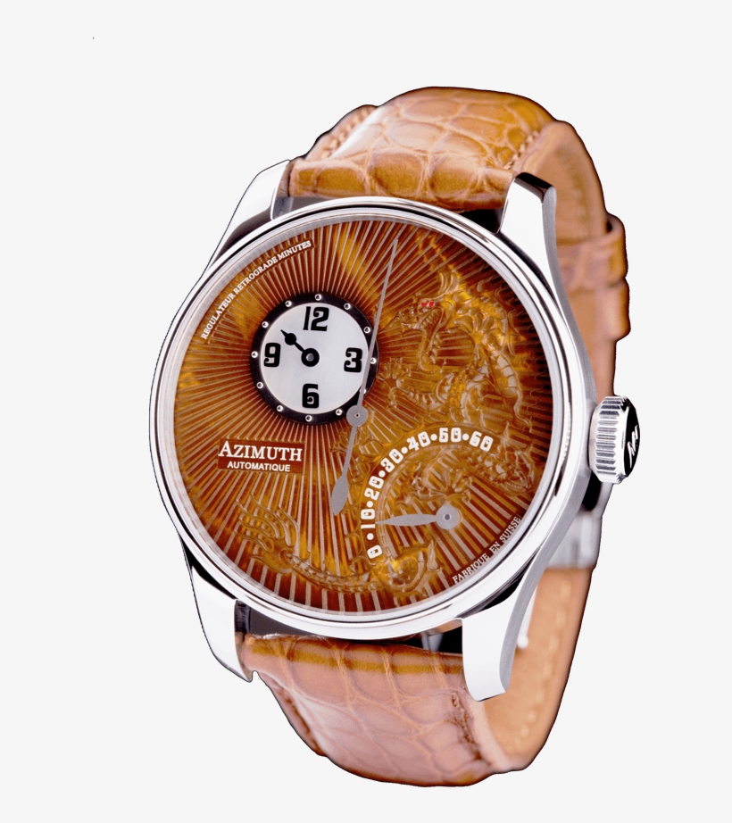 Retrograde Minutes Dragon - Analog Watch, transparent png #7843865