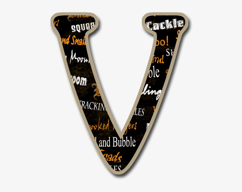 Halloween Alphabet Letters Png - Emblem, transparent png #7844135