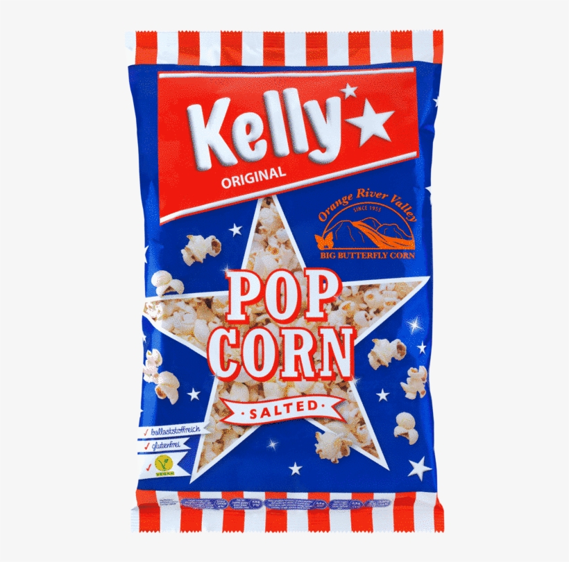 Verpackung Von Kelly Popcorn Salted - Kelly's, transparent png #7844410
