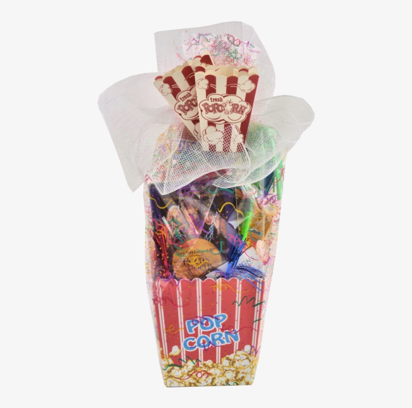Celebration Popcorn Basket - Gift Basket, transparent png #7844458