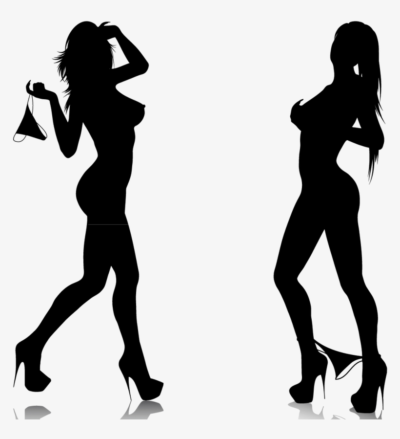 Untitled-7 Girl Silhouette, Silhouette Images, Illustration - Hot Girls Sticker, transparent png #7846463