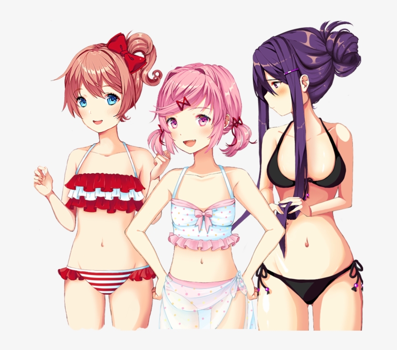Doki Doki Literature Club Pink Clothing Human Hair - Doki Doki Literature Club Clothes, transparent png #7847080