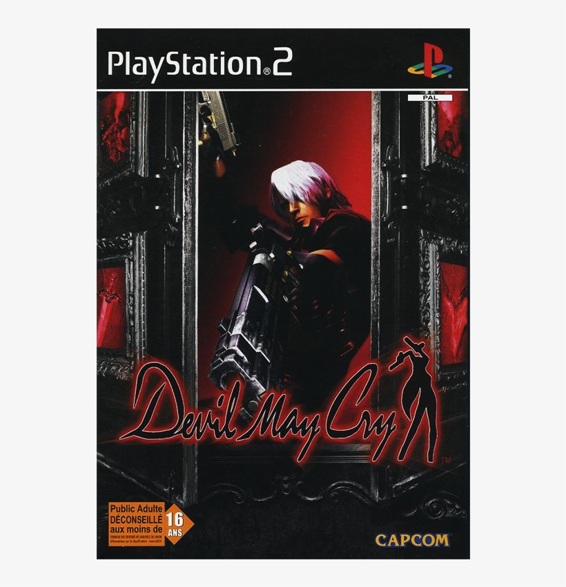 Devil May Cry 1 Play 2 Cover, transparent png #7847833