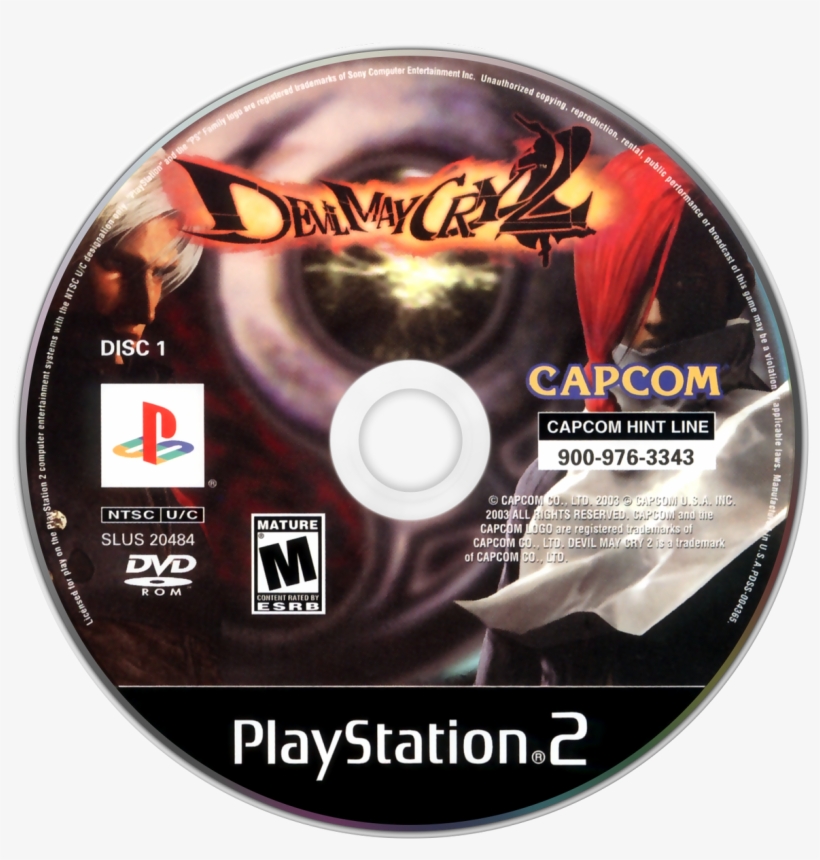 Devil May Cry - Grand Theft Auto Vice City Ps2 Disc, transparent png #7848058