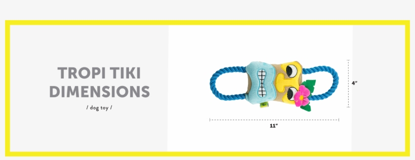 Dimensions Tropi Tiki For Dogs English - Graphic Design, transparent png #7848463