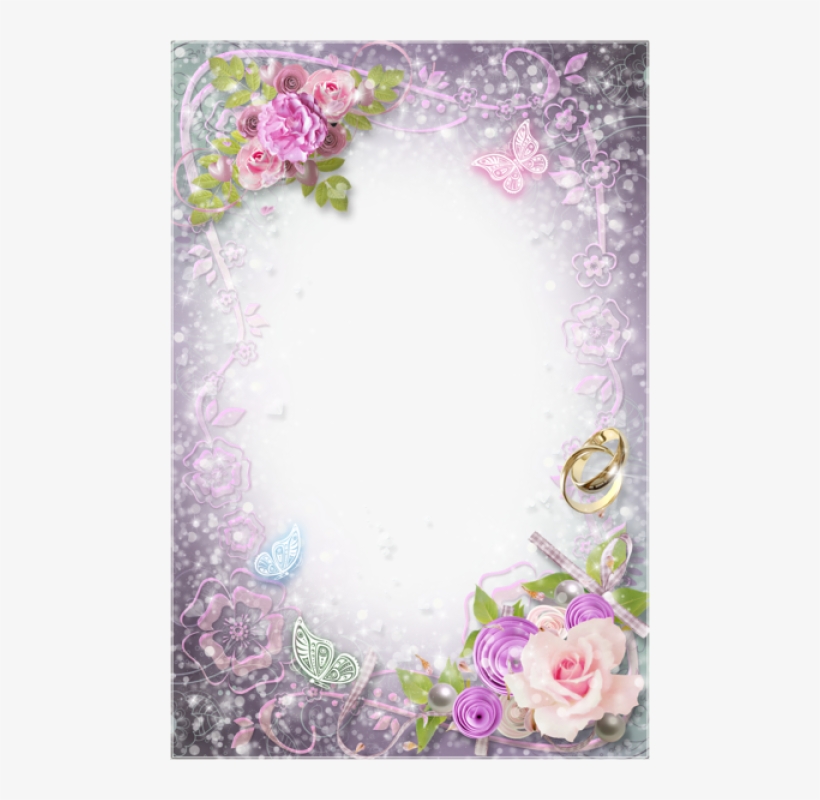 Free Png Best Stock Photos Transparent Flowers Wedding - Background Wedding  Frame Png - Free Transparent PNG Download - PNGkey