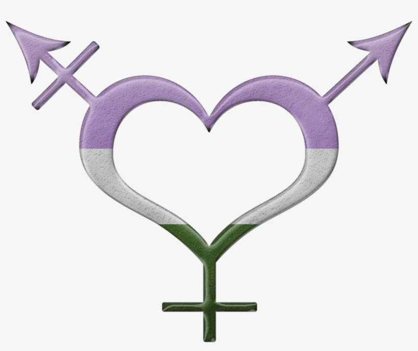 Gender Binary Pride Flag - Polygamy Tattoos, transparent png #7848908