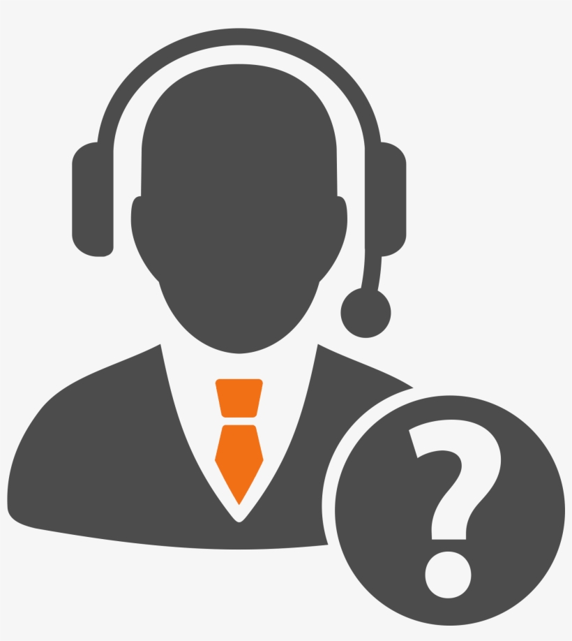 Support & Optimizations - Call Center Agent Silhouette, transparent png #7849153