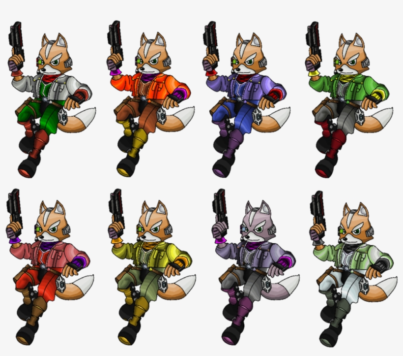 Fox Melee Png - Star Fox Pixel Art, transparent png #7849481