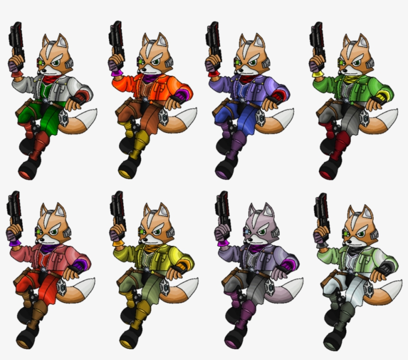 Fox Melee Png - Star Fox Pixel Art - Free Transparent PNG Download - PNGkey