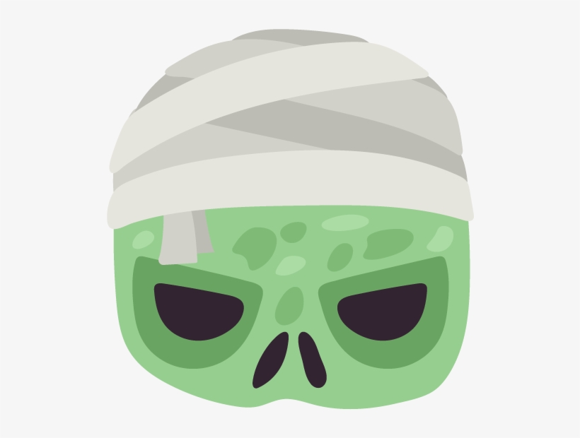 Creepy Mummy Mask - Skull, transparent png #7851091