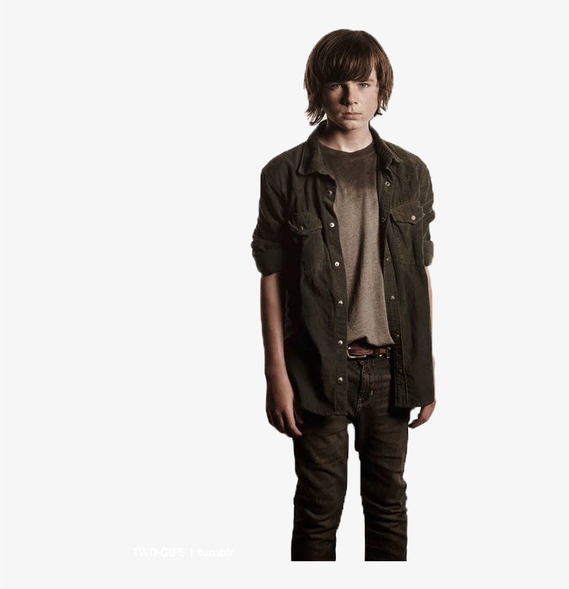 Transparent Carl To Protect Your Blog - Walking Dead Carl Season 4, transparent png #7851444
