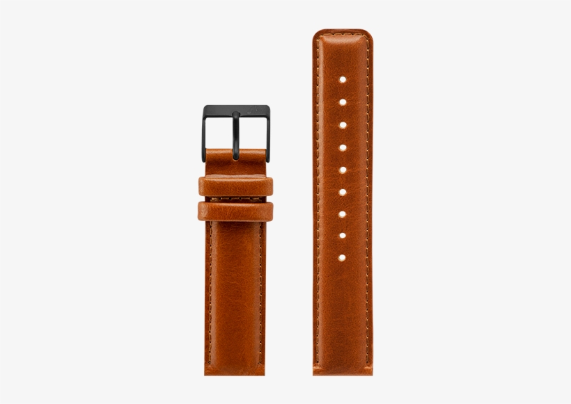 Brown Leather Strap - Watch Strap, transparent png #7852539