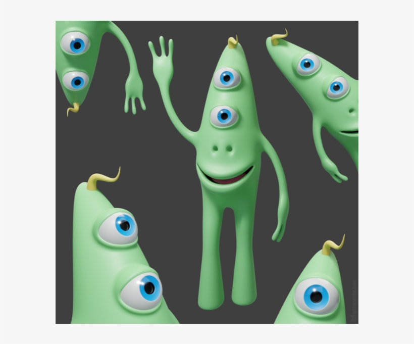 Bix The Friendly Alien Character, transparent png #7853314