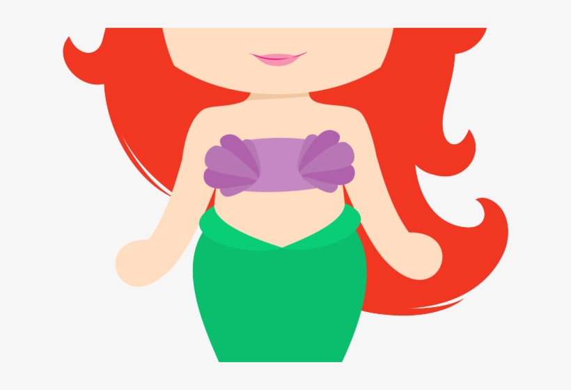 Cute Clipart Mermaid - Invitaciones De La Sirenita Bebe Para Imprimir, transparent png #7853473