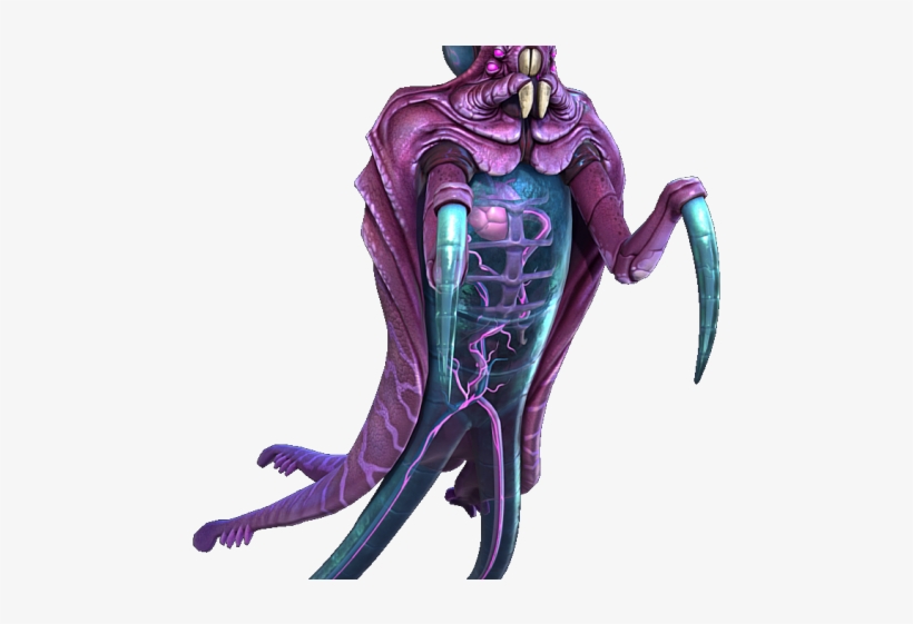 Drawn Alien Stoner - Subnautica Monstruos, transparent png #7853844