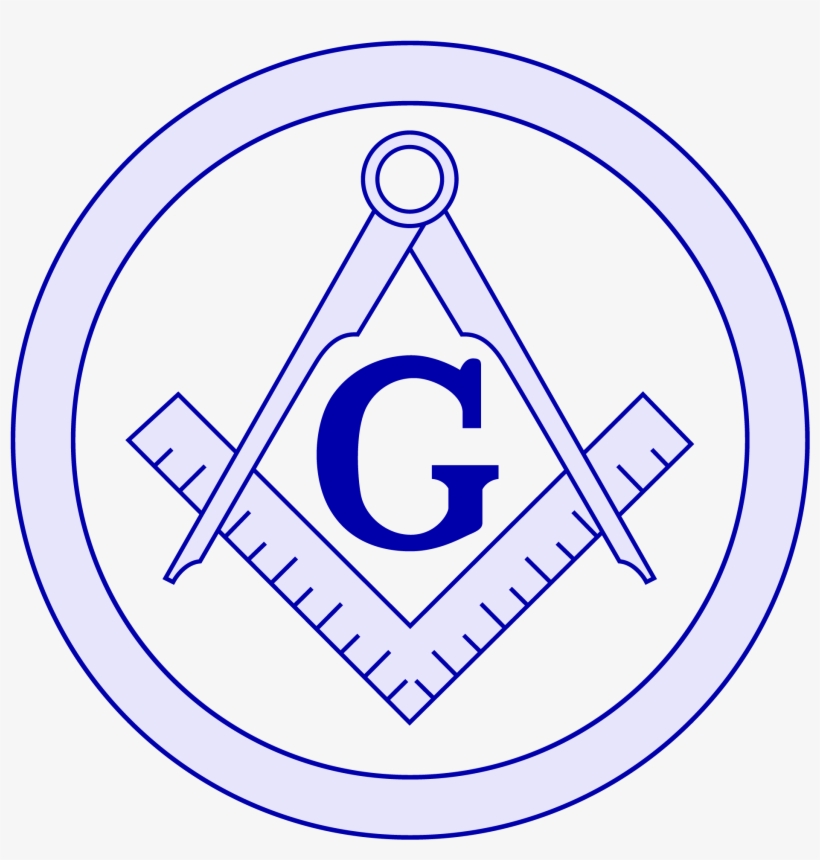 Masonic Emblems & Logos - Square And Compass Circle, transparent png #7854232