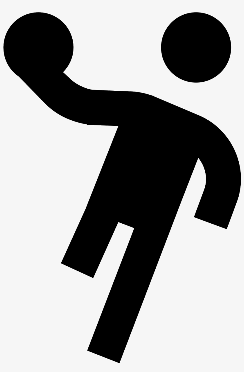 The Icon Is A Picture Of Someone Playing Handball - Handball Sport Icon, transparent png #7855041