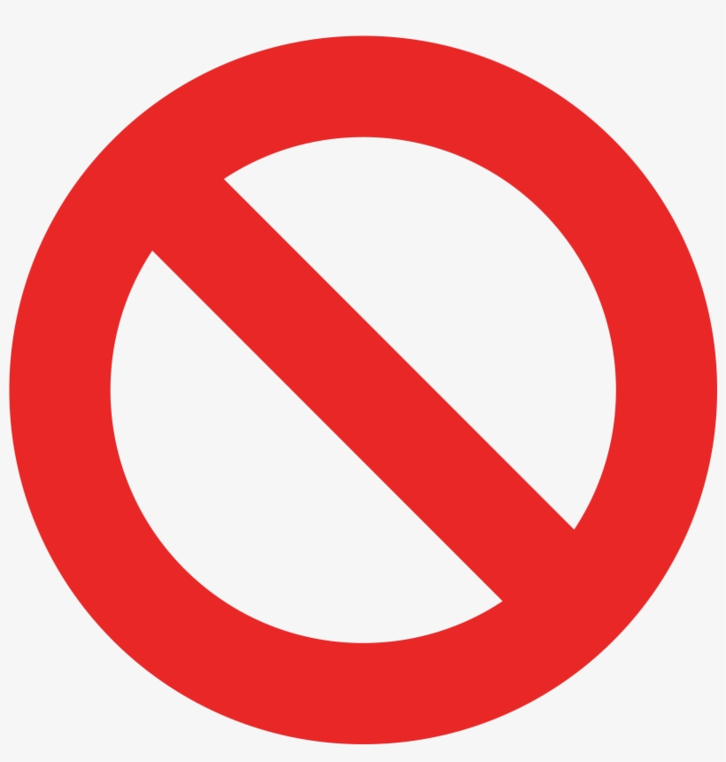 No Registration Required - Forbid Sign, transparent png #7855050