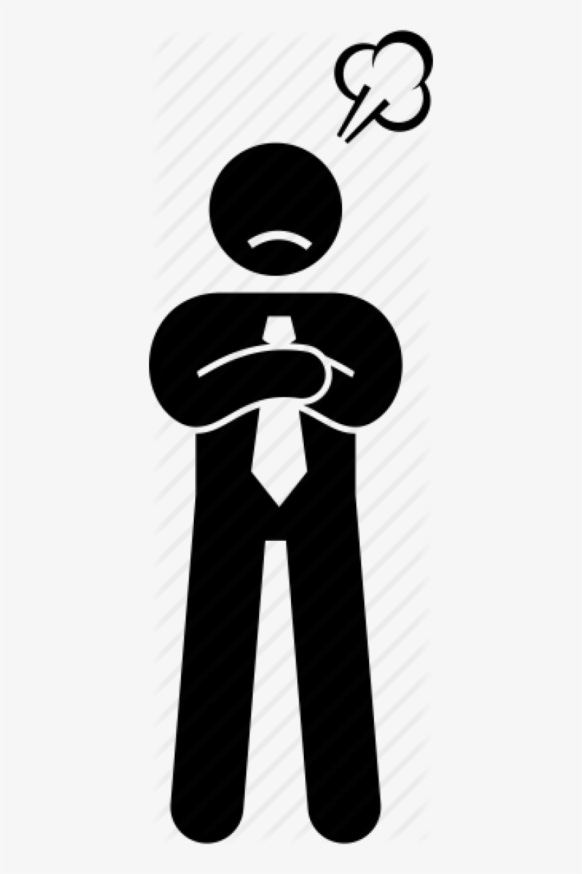 Annoy, Businessman, Irritated, Man, Person, Upset Icon - Angry Person Icon Png, transparent png #7856109
