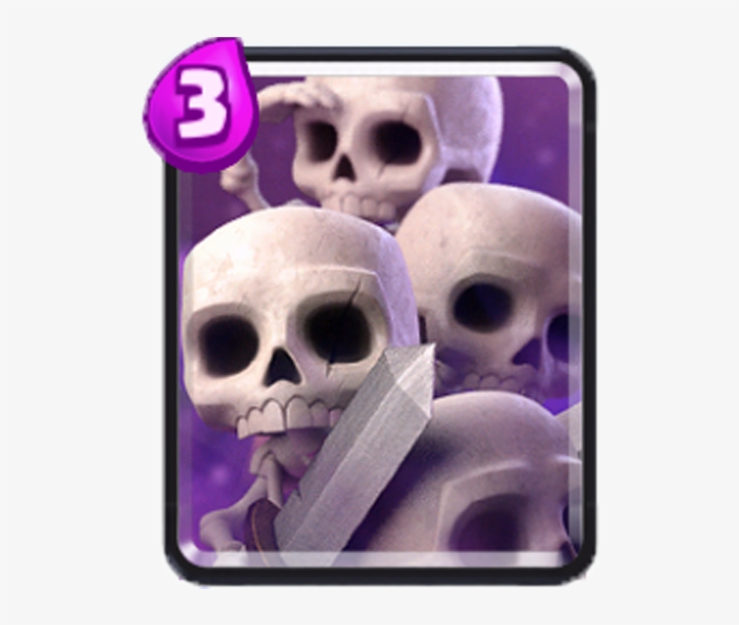 Skelton Army - Clash Royale Skeleton Army Card, transparent png #7857052