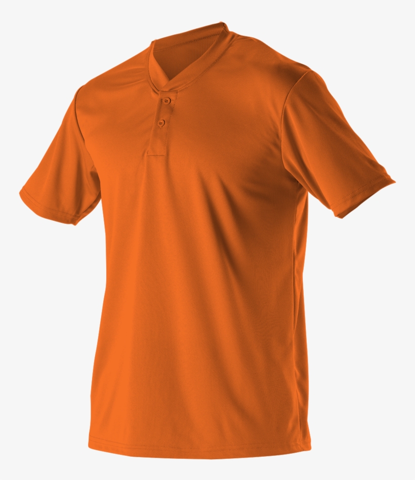 Alleson 522mmy Youth Baseball 2 Button Henley Jersey - Polo Shirt, transparent png #7857253