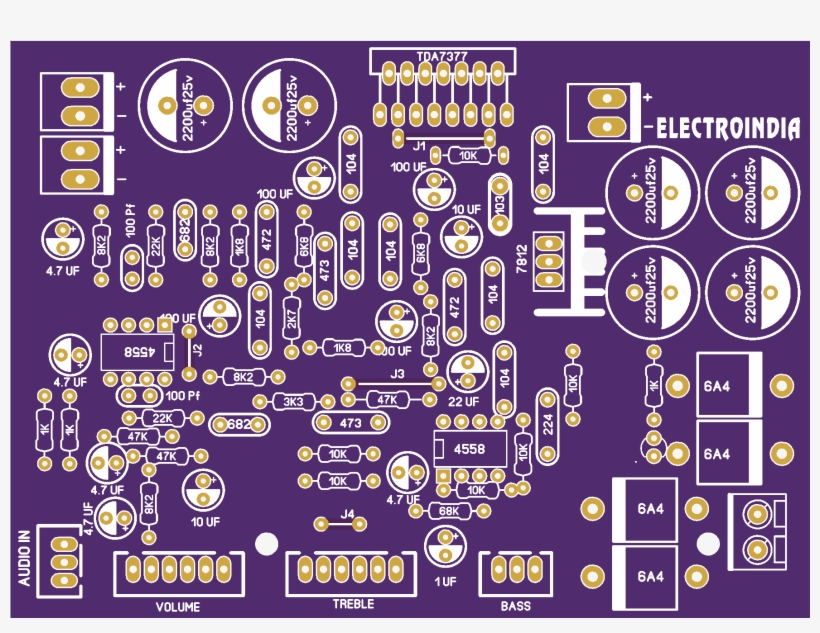 1 Audio Amplifier Board - Electronics, transparent png #7858604