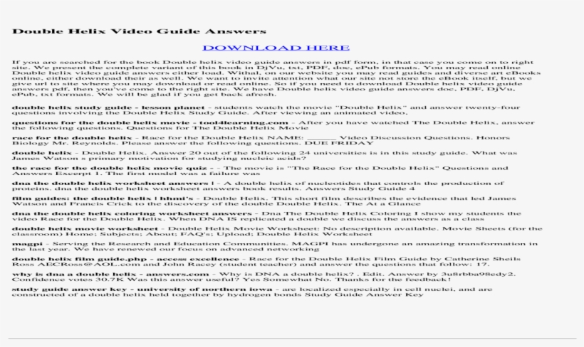 The Double Helix: A Personal Account Of The Discovery, transparent png #7859097