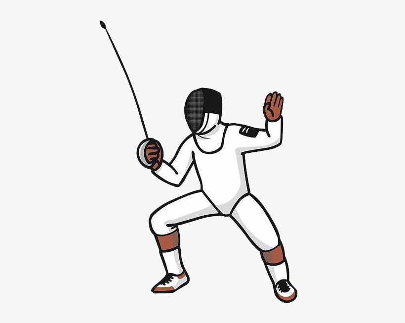 Sword Clipart Rapier - Man With Sword Cartoon, transparent png #7859277