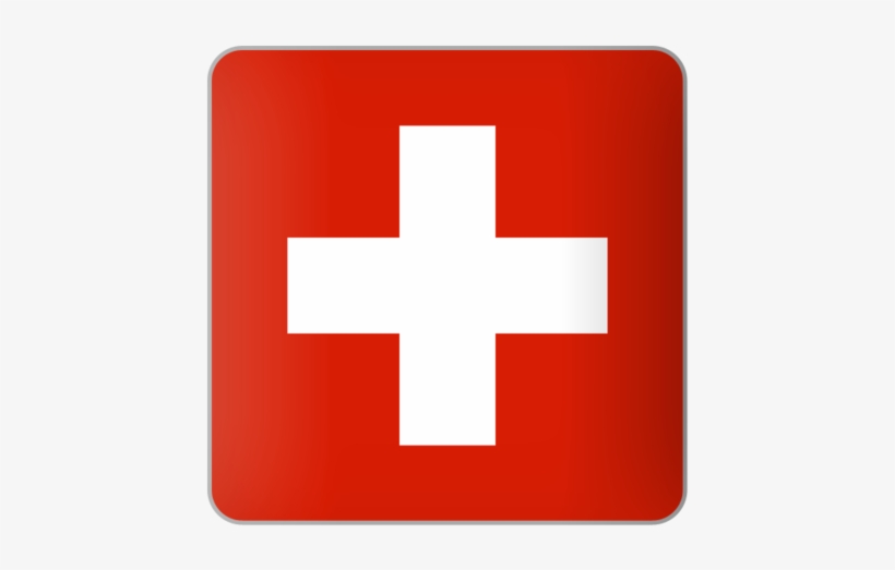 Illustration Of Flag Of Switzerland - Switzerland Flag Icon Square, transparent png #7859623