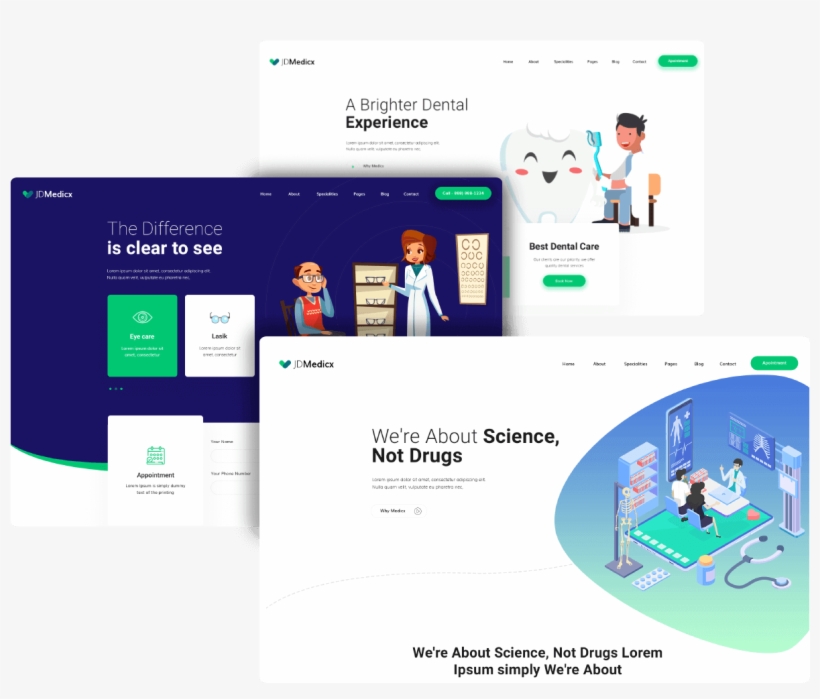 Multipurpose Clinic Joomla - Web Page, transparent png #7859689