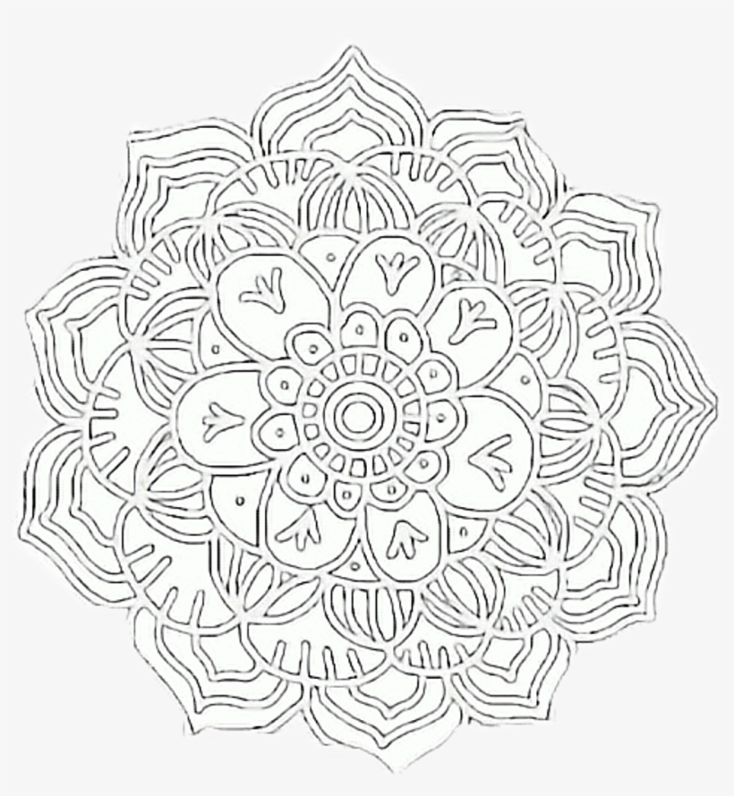Doily Sticker - Circle, transparent png #7859856