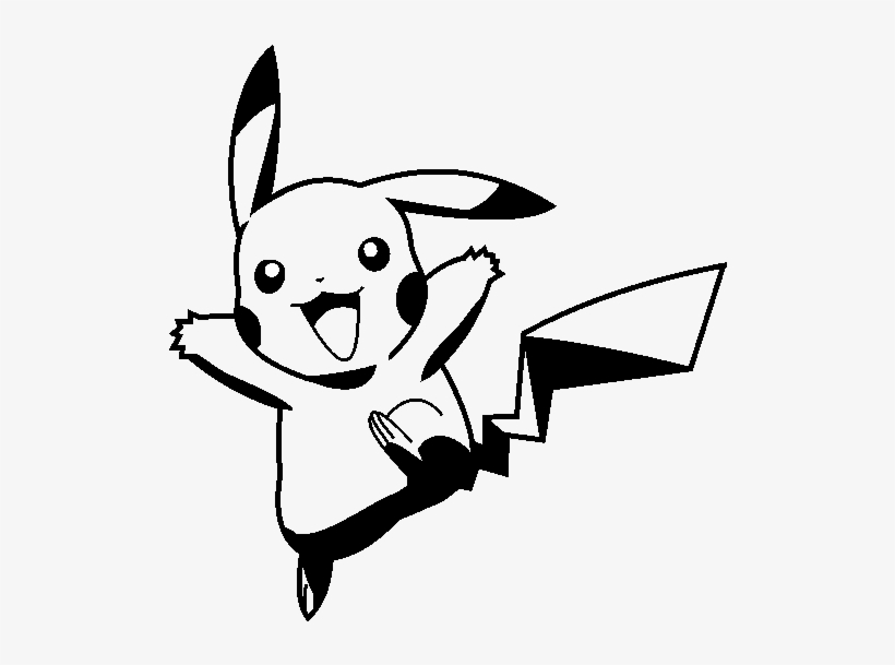 Pokemon Png Black And White - Sticker Cartoon Vector Free, transparent png #7860257