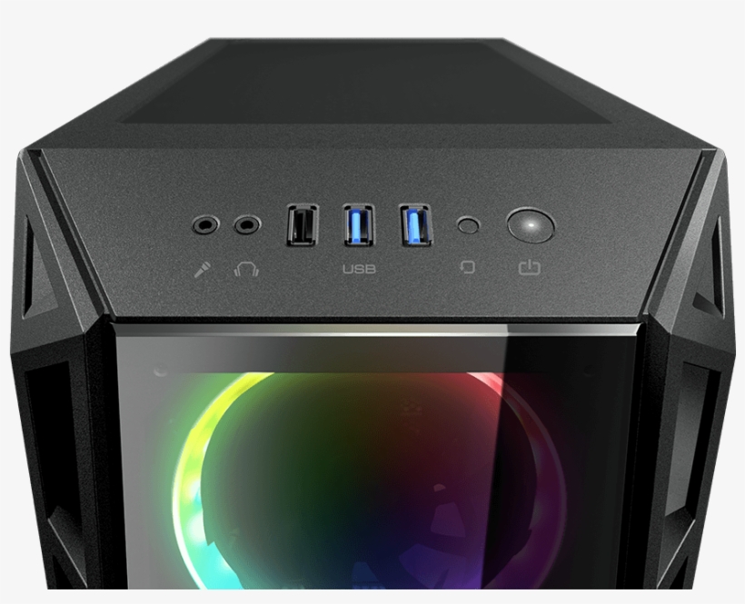 It Supports Up To Three Radiators And Has A Gaming - Gabinete Cougar Turret Rgb, transparent png #7860298