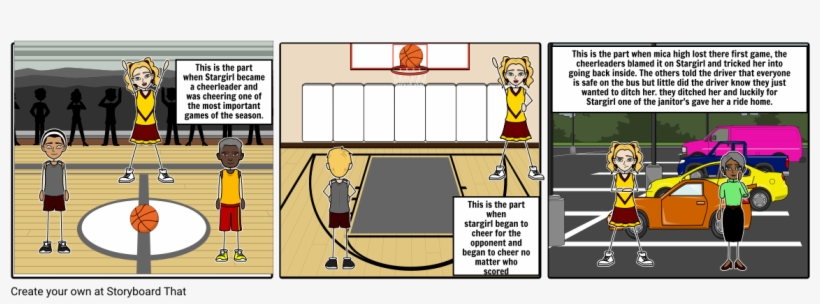 This Is The Part When Stargirl Became A Cheerleader - Cartoon, transparent png #7860335