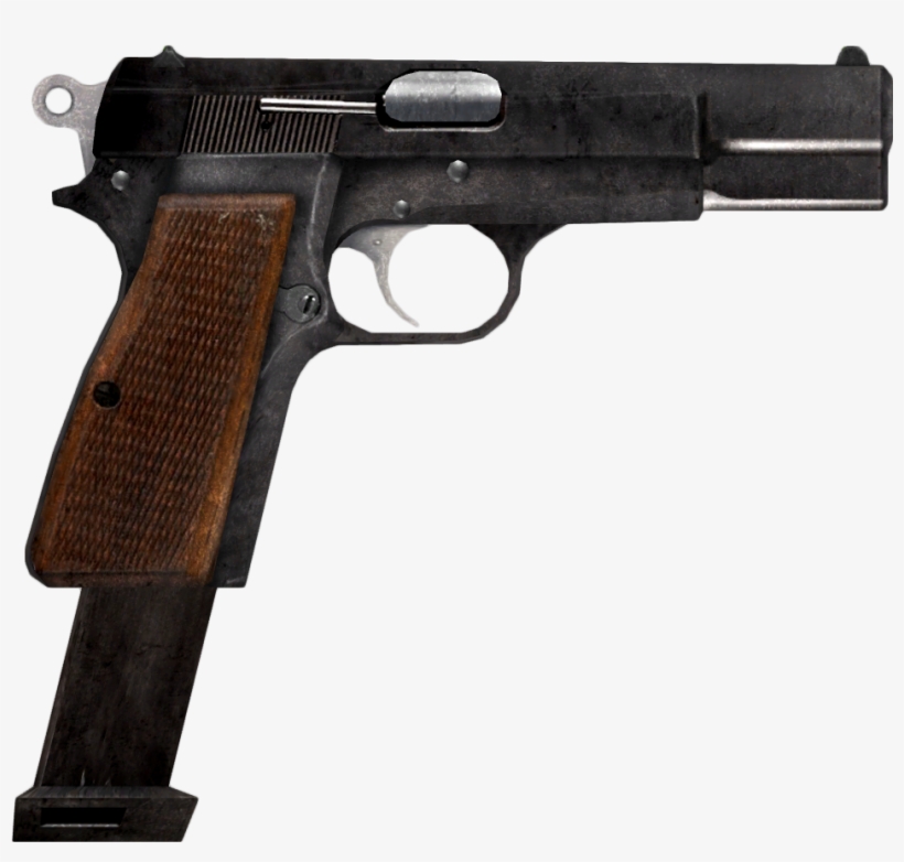 9mm Pistol With Extended Mag Modification - Fallout New Vegas Maria, transparent png #7860552