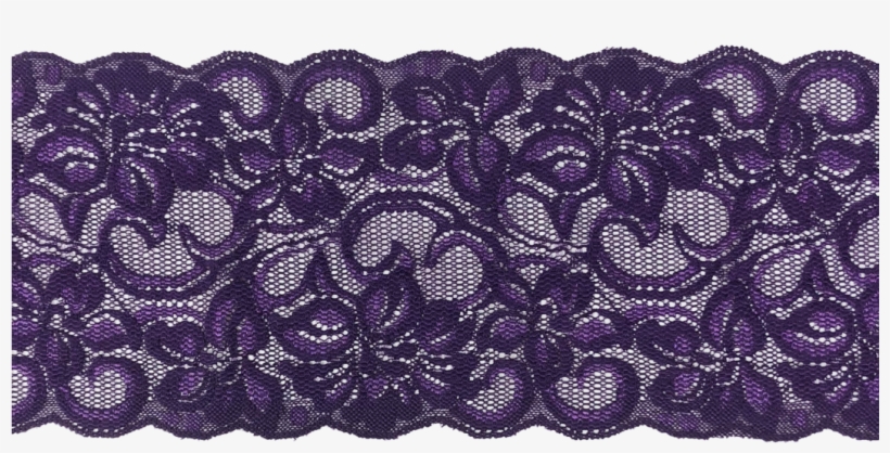 5" Violet Stretch Lace - Crochet, transparent png #7860667